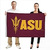 Arizona State Sun Devils College Sports Printed Flag - NCAA Licensed - Nylon - School Banner (Maroon, Gold) (4' x 6')
