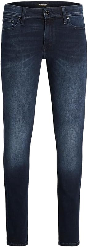 Jjiliam Jjoriginal Agi 004 Noos Homme Jean skinny, Bleu Fonce, 29W / 32L