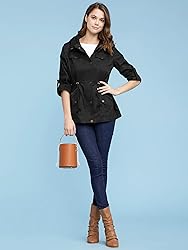 Made By Johnny MBJ WJC643 Womens Pop of Color Parka