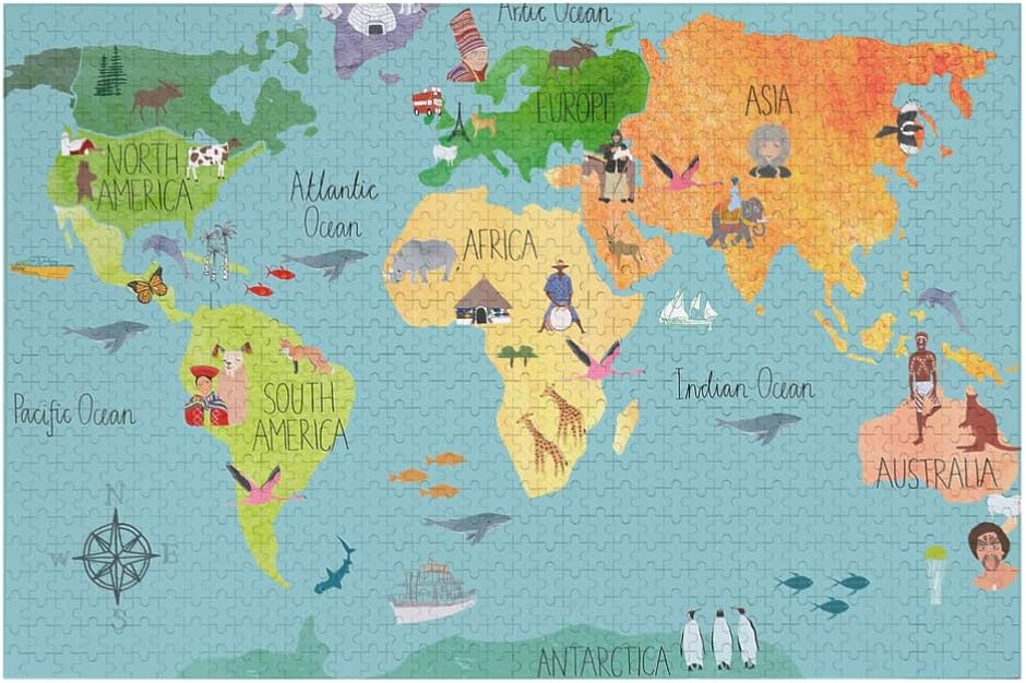 amazoncom customize only colorful animals continent