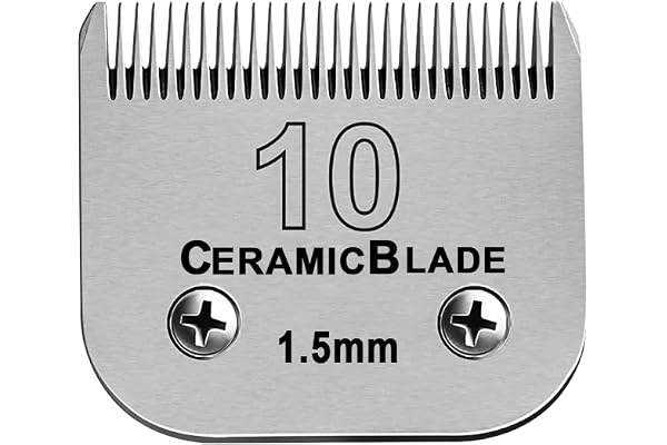Detachable Pet Dog Clipper Blades, Compatible with Most Andis, Oster A5, Wahl KM Series Clipper,Made of Ceramic Blade & Stain