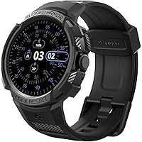 Spigen Rugged Armor Pro Designed for Google Pixel Watch 3 41mm / Pixel Watch 2 / Pixel Watch Case with Band Protective Google