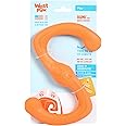 West Paw Zogoflex Bumi Dog Tug Toy – S-Shaped, Lightweight Chew Toys for Fetch, Play, Pet Exercise – Tug of War Soft Flinging Squishy Chewy Toy for Dogs – Guaranteed, Latex-Free, Large 9.5", Tangerine