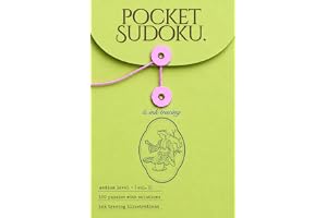 Pocket Sudoku & Aesthetic Ink Tracing: Volume 1 | 100 Medium Sudoku Puzzles & Ink-Tracing  book cover by Hoso Enzo