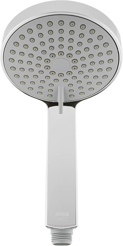 Mira Citrus Shower Head 110mm Chrome 5 Spray Modes Rub-Clean Nozzles