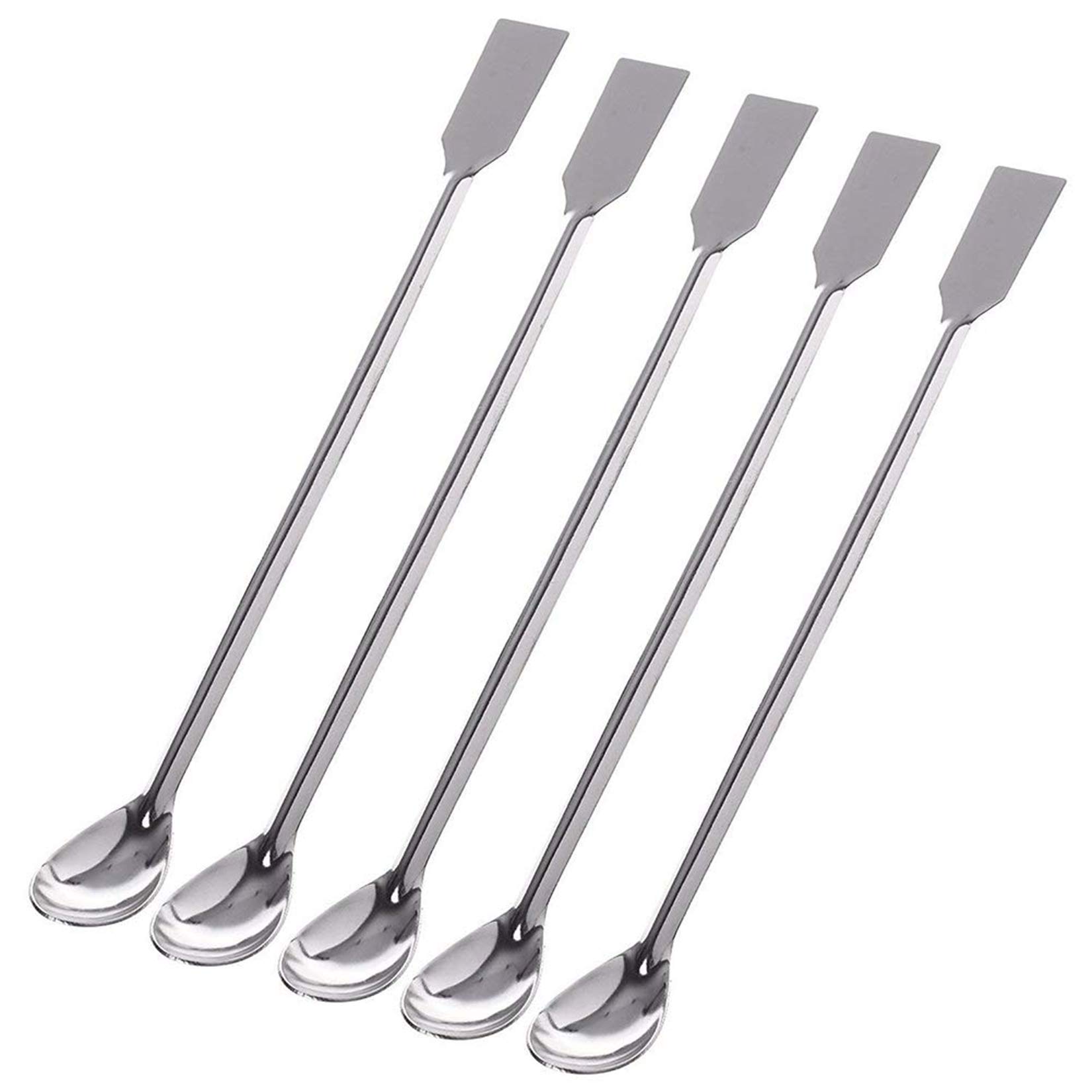 14Pcs Stainless Steel Lab Spatula Micro Scoop Reagent Laboratory Mixing