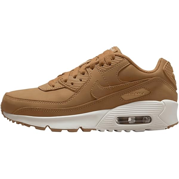 Amazon.com | Nike Air Max 90 Big Kids' Shoes (HF6358-200, Flax