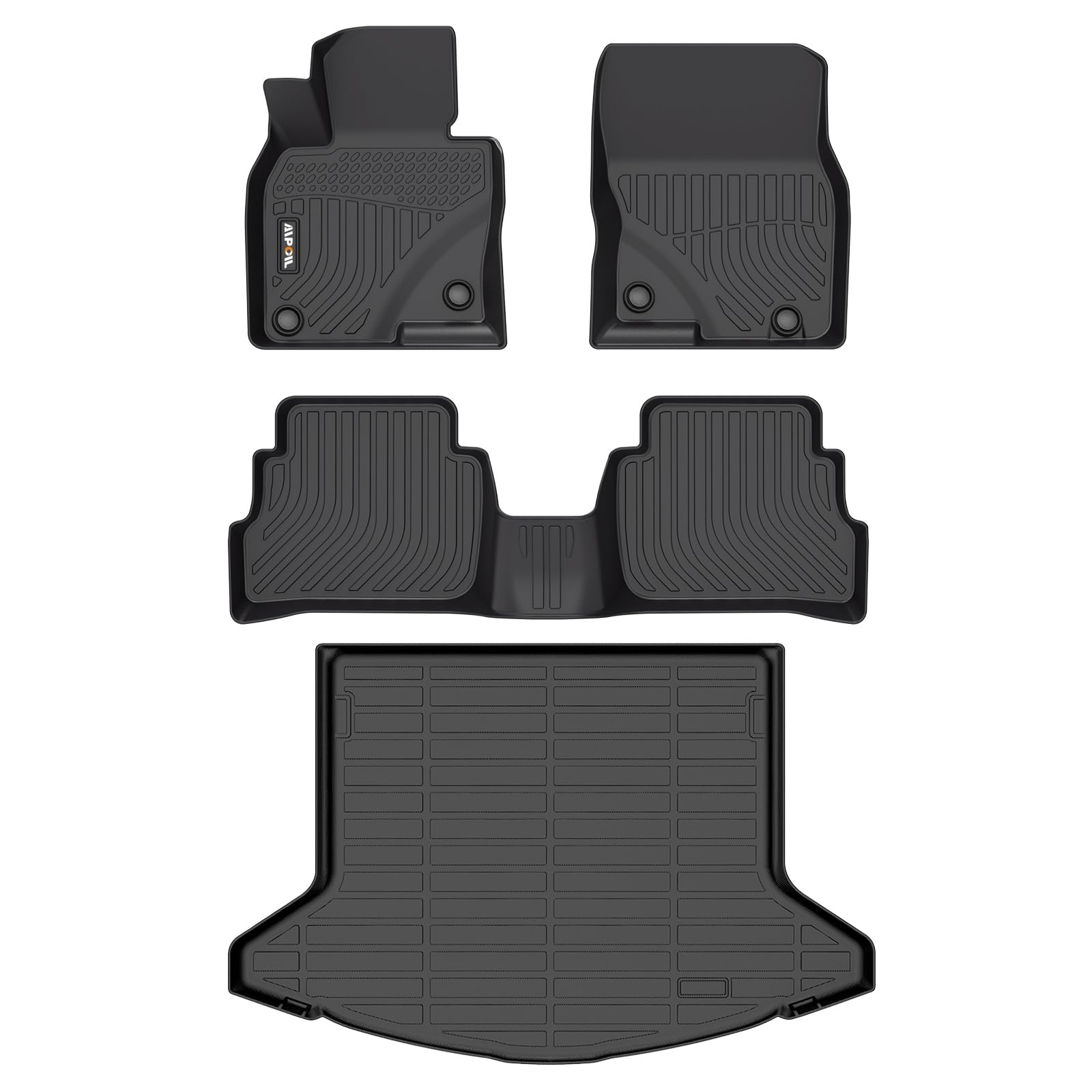 AIPOIL® Floor Mats & Cargo Liner Set for 2023-2025 Mazda CX5 All Weather Protection TPE Anti-Slip Automotive Full Set Custom CX-5 Car Mats Mazda Accessories - Black Image AIPOIL® Floor Mats & Cargo Liner Set for 2023-2025 Mazda CX5 All Weather Protection TPE Anti-Slip Automotive Full Set Custom CX-5 Car Mats Mazda Accessories - Black Image