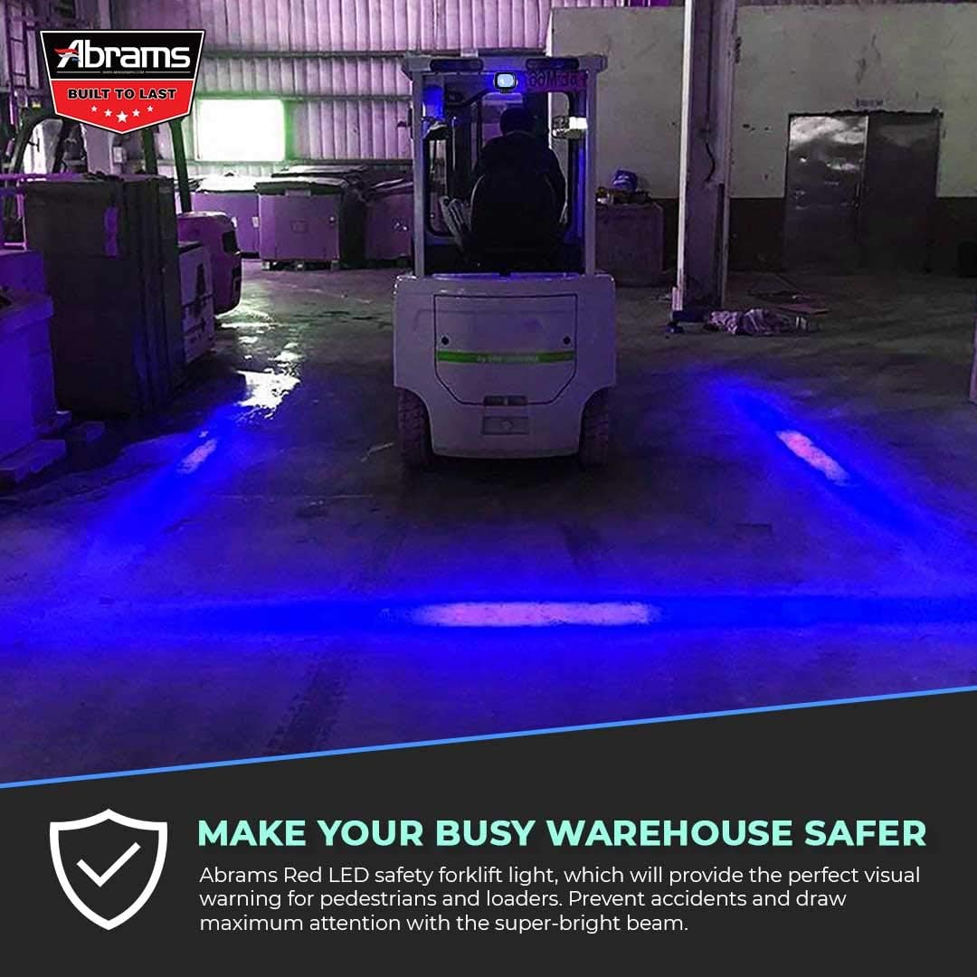 Abrams Blue LED Forklift Safety Light Arrow Shape Warehouse Lift Truck