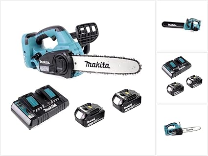 Makita Duc 302 Tronconneuse Sans Fil 30 Cm Avec 2 Batteries 18 V 36 V 2 Batteries Bl 1830 3 0 Ah Chargeur Rapide Dc 18 Rd Amazon Fr Bricolage