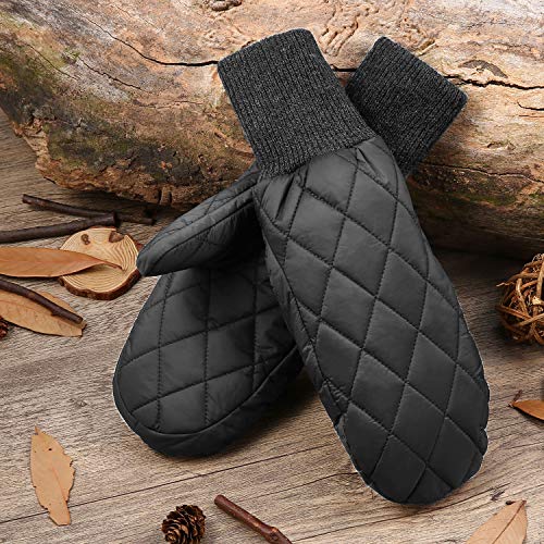Andake 90% Duck Down Mittens Gloves For Women -20¨H Cold Weather Warm Winter Snow Gloves For Walking Jogging Work Outdoor Gray S-M - Thumbnail 4