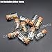 Odoria 1:12 Miniature 10pcs Display Glass Bottles Jars with Cork for Food Storage Dollhouse Kitchen Accessories