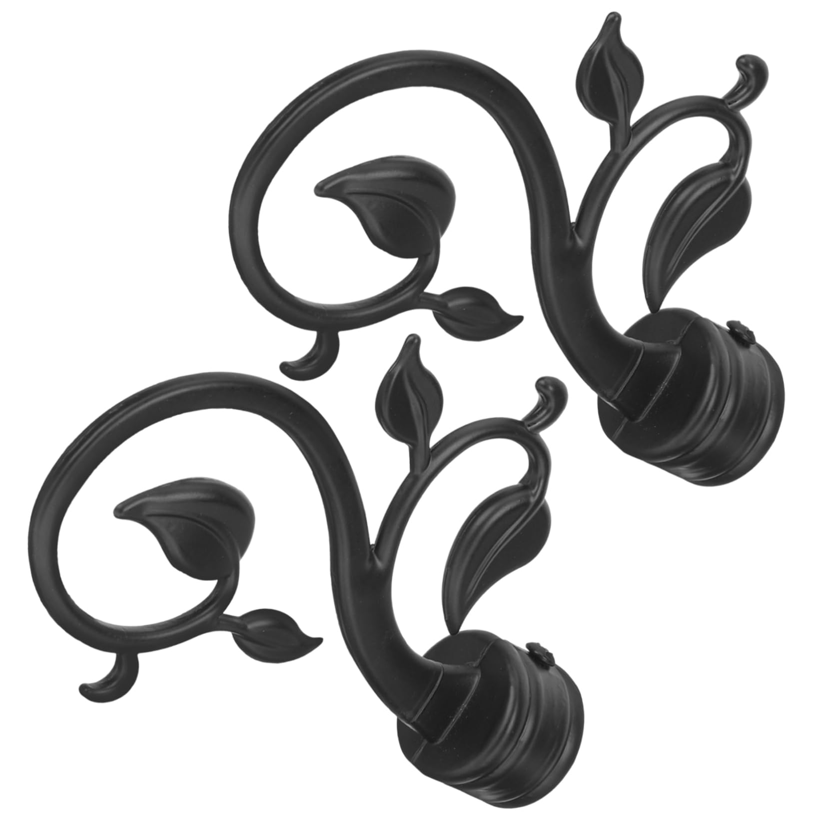 GARVALON 2pcs Curtain Rod Finials Decorative Ends for Window Curtain Rods Stylish and Decor Accessories