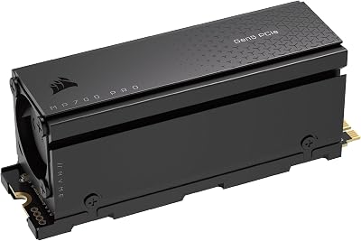 Corsair MP700 PRO 2TB M.2 NVMe PCIe Gen5 SSD Air Cooler Black TLC NAND