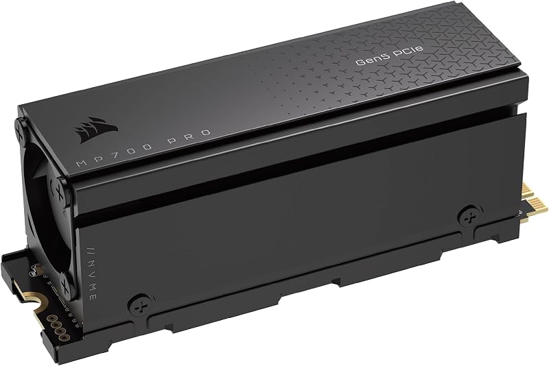 Corsair MP700 PRO 2TB M.2 NVMe PCIe Gen5 SSD Air Cooler Black TLC NAND