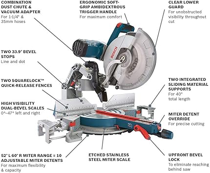 Bosch GCM12SD Miter Saws product image 2
