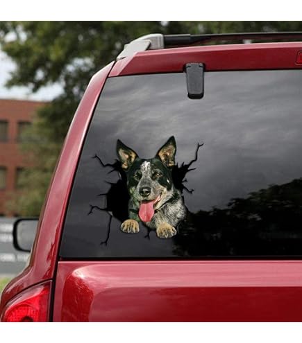 thumbnail image 2 of Ocean Gift Blue Heeler Car Stickers, Dog Car Decals, 2 Pack, Realistic... 2 of 10