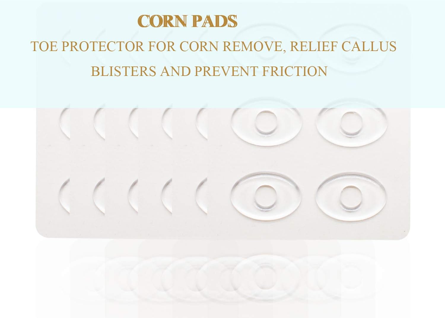 36 Pieces Transparent Silicone Callus Cushions Waterproof Corn Pads Toe Pads Soft Sticky Men and Women' s Toe Protectors for Feet, Toes, Heel: Health & Personal Care