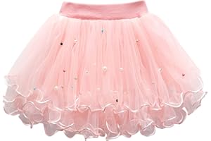 Sweet Tulle Skirts for Toddler Girl A Line Pleated Princess Skirt Bubble Tutus Party Dance Costume 2-7 Years