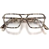 LONDON MOLE® Spy reading glasses | Cool square shaped pilot style readers | Men’s Women’s Unisex | Spring hinges