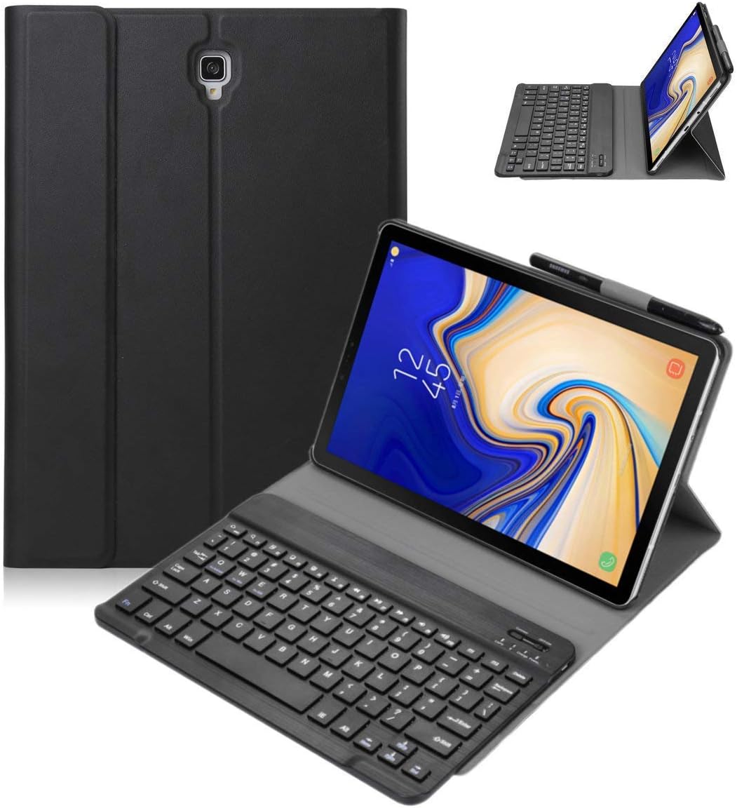 Jctek Keyboard Case for Samsung Galaxy Tab S5e 10.5 2019 Model SM-T720 (Wi-Fi) SM-T725 (LTE), Slim Shell Lightweight Stand Cover with Detachable Wireless Bluetooth Keyboard (black)