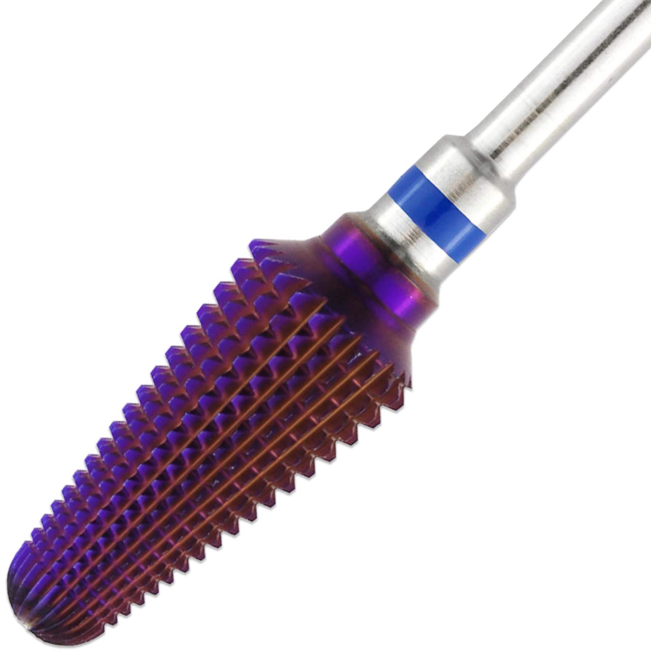 PANA Purple Tornado Nail Carbide Bit – Two Way Rotate Use for Both Left to Right Handed – 3/32” Shank -Fast Remove Acrylic or Hard Gels (Purple, Extra Coarse - XC)