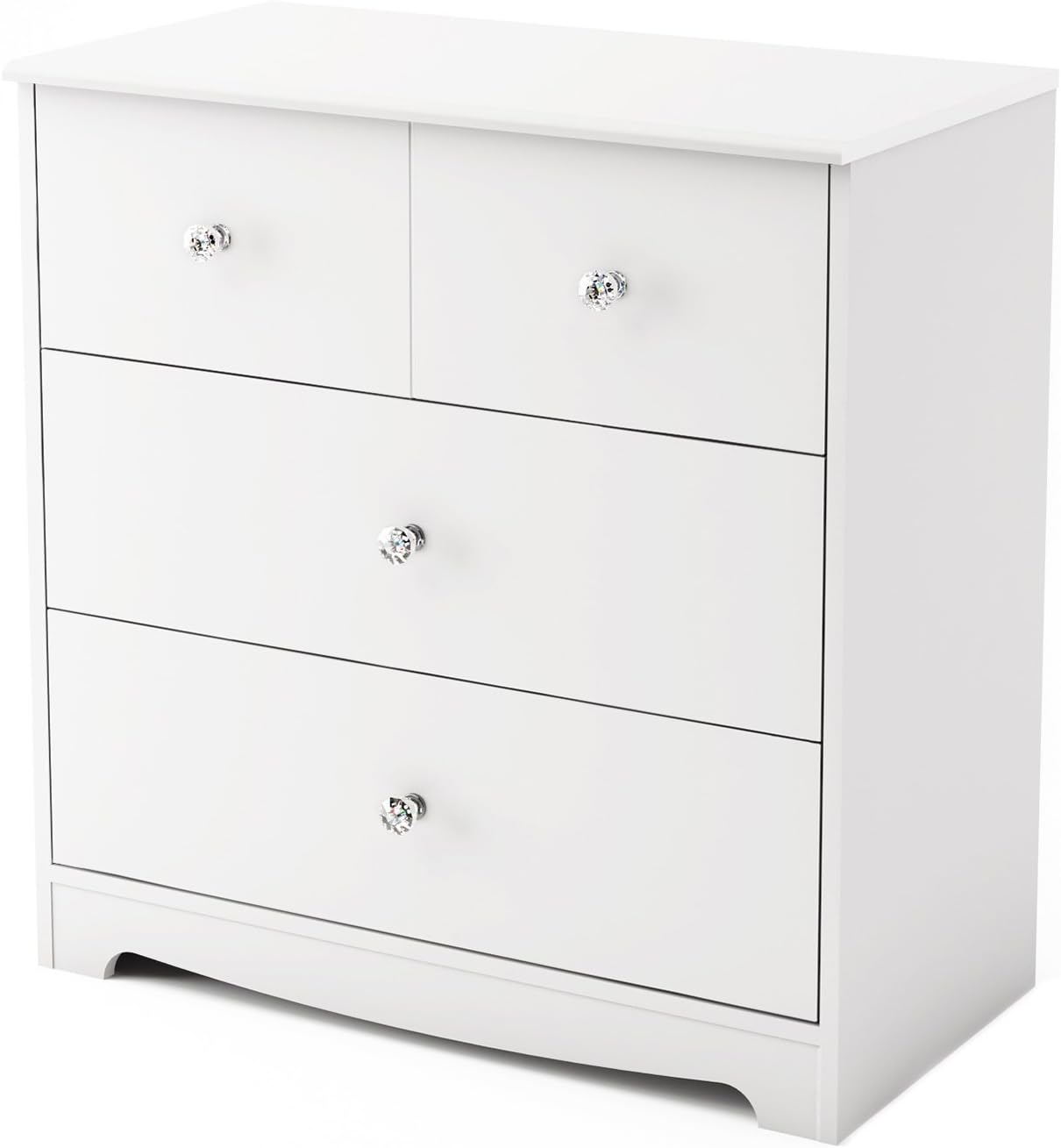 Amazon Com South Shore Little Jewel 3 Drawer Chest Pure White