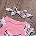 Happy Town Baby Boys Girls Family Clothes Long Sleeve Camouflage Leopard Top and Pants Outfits Set Autumn Clothing (Pink, 12-18 Months)
