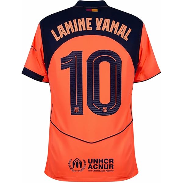 Amazon.com: Lamine Yamal Red and Blue Home Soccer Jersey for Men