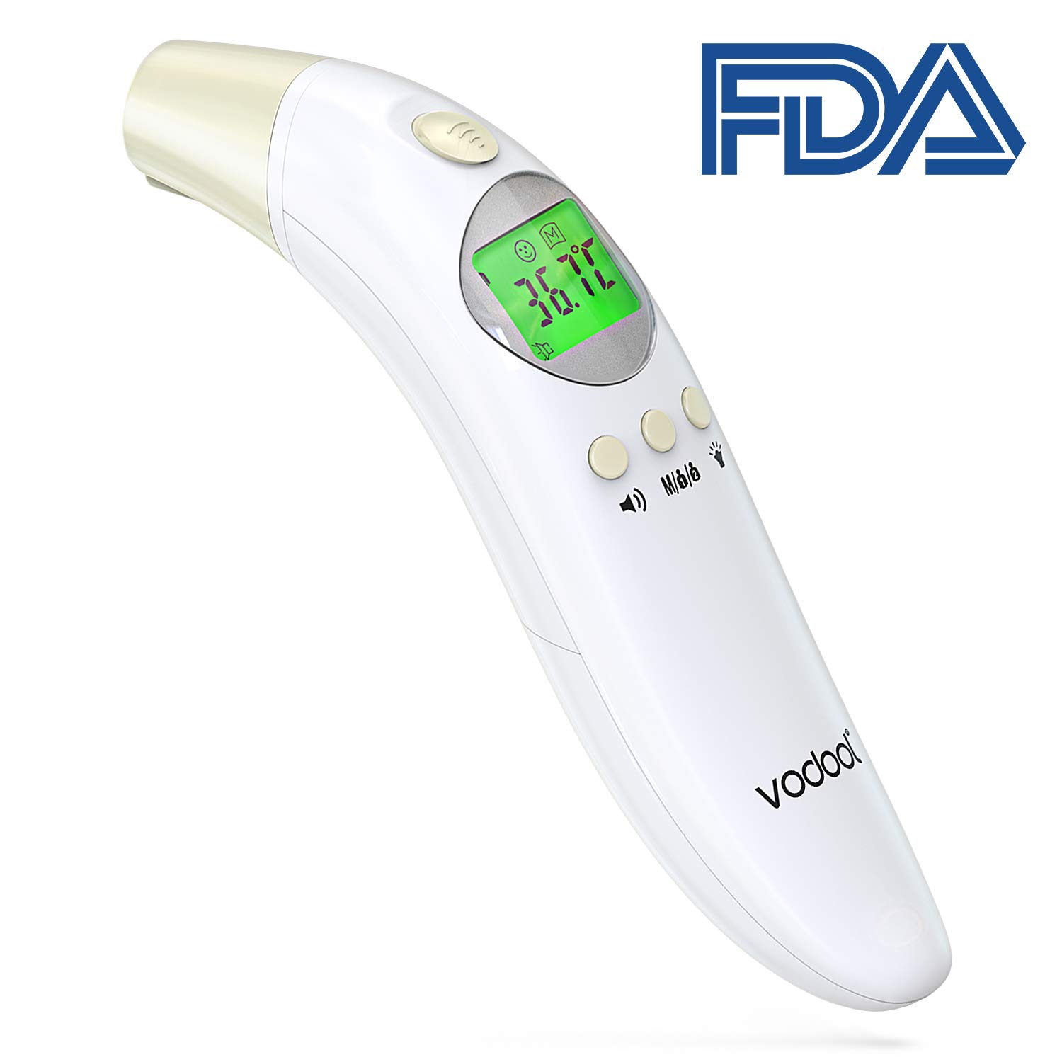 Baby Fieberthermomete, Stirnthermometer Ohrthermometer Medizinischer Infrarot Digital Thermometer, Sofortiges Lesen Fieberwarnung Klinische Überwachung CE FDA und RoHS Zertifiziert