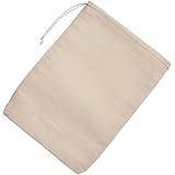 Cotton Muslin Bags 25 Count (5 x 7 inches) Natural Drawstring, Made with 100% Cotton in The USA by Celestial Gifts