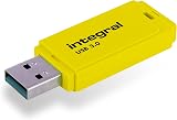 Integral Neon 16GB USB 3.0 Flash Drive Yellow (110MB/s) INFD16GBNEONYL3.0