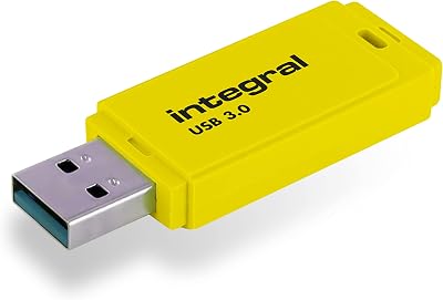 Integral Neon 16GB USB 3.0 Flash Drive Yellow (110MB/s) INFD16GBNEONYL3.0