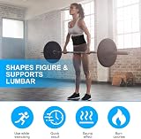ACWOO Waist Trainer for Women Men Adjustable Sauna Sweat Belt view 5