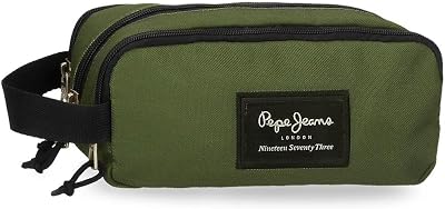 Aris Federmäppchen, dreifach, Grün, 22 x 10 x 9 cm, Polyester, grün, Dreifach-Etui