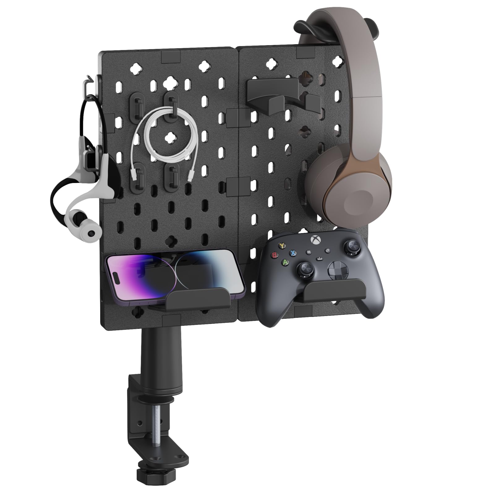PEGZONE Headphone and Controller Holder, Rotating