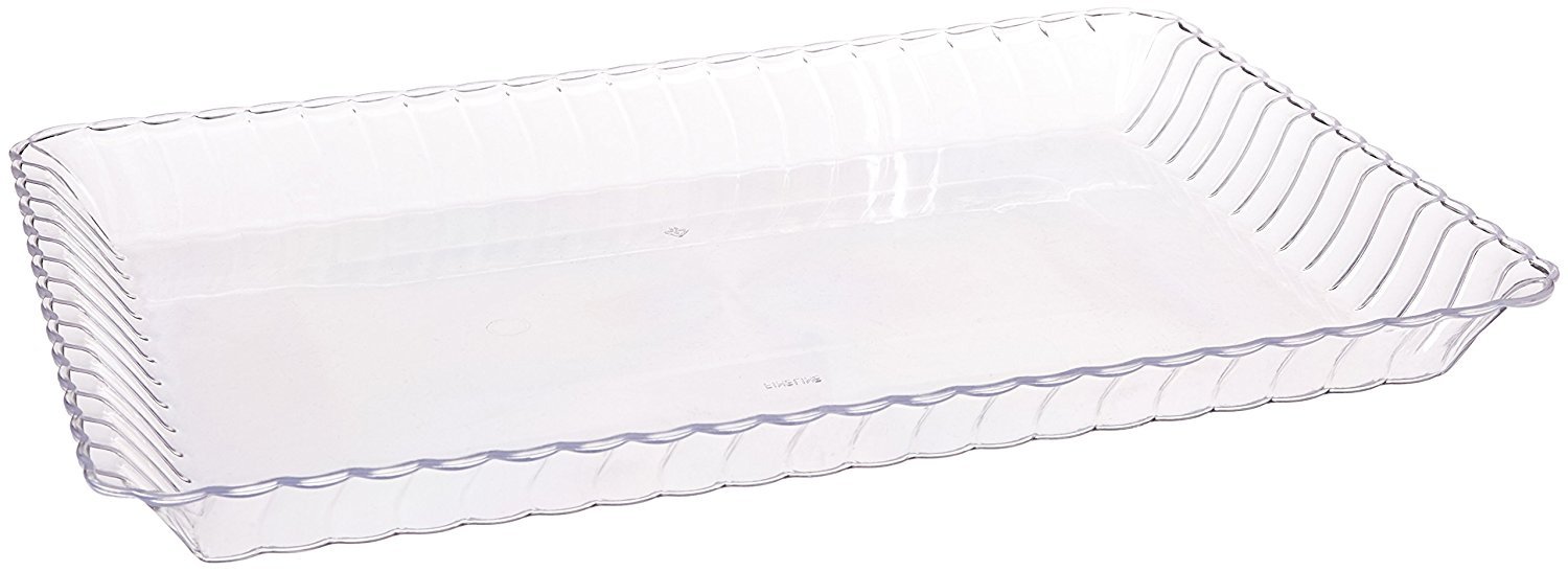 Buy Pack of 3 Elegant Hard Plastic Serving Trays Plastic Serving