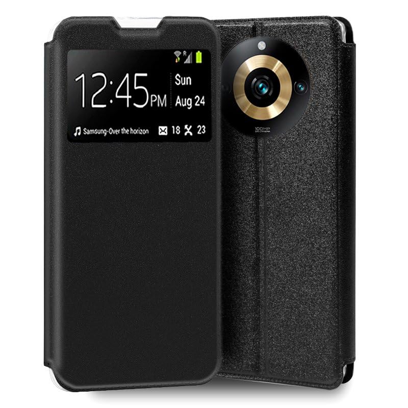Cool Flip Cover for Realme 11 Pro 5G / 11 Pro Plus 5G Smooth Black