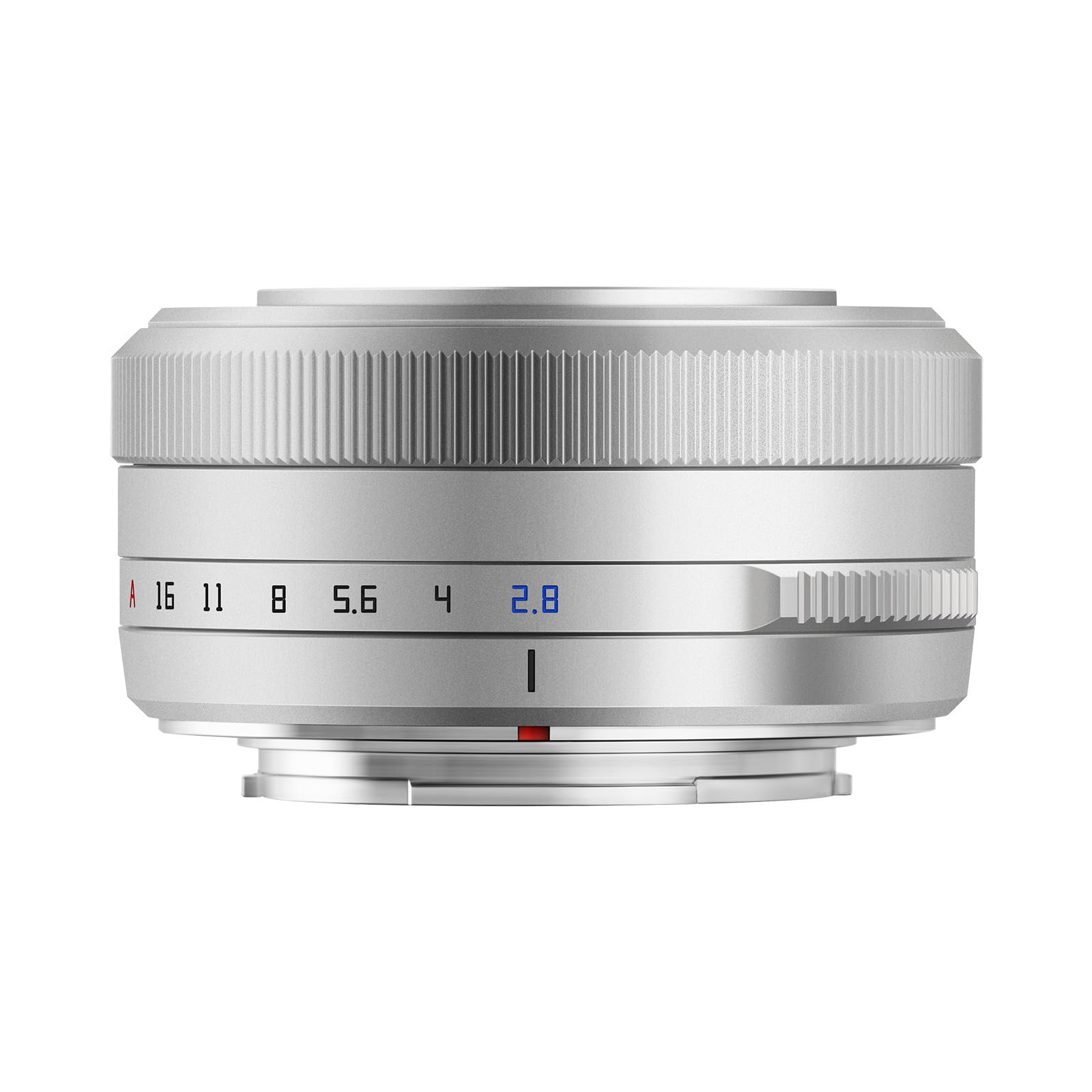 TTArtisan 27mm F2.8 Metal Bodied Auto Focus AF Lens Compatible with FujiFilm FX Mount - Silver