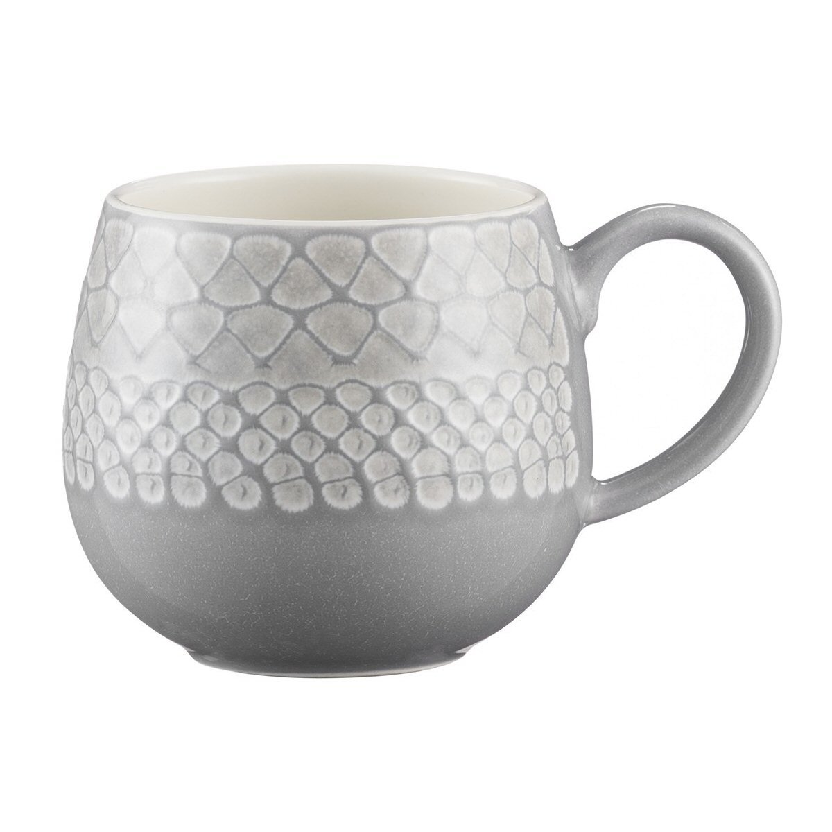 Mason Cash Impressions Grey Durable Stoneware Mug, 35 CL