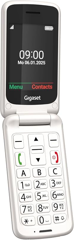 GL595 Klapphandy mit SOS-Taste, 2,8 Zoll-Farbdisplay, Perlweiß