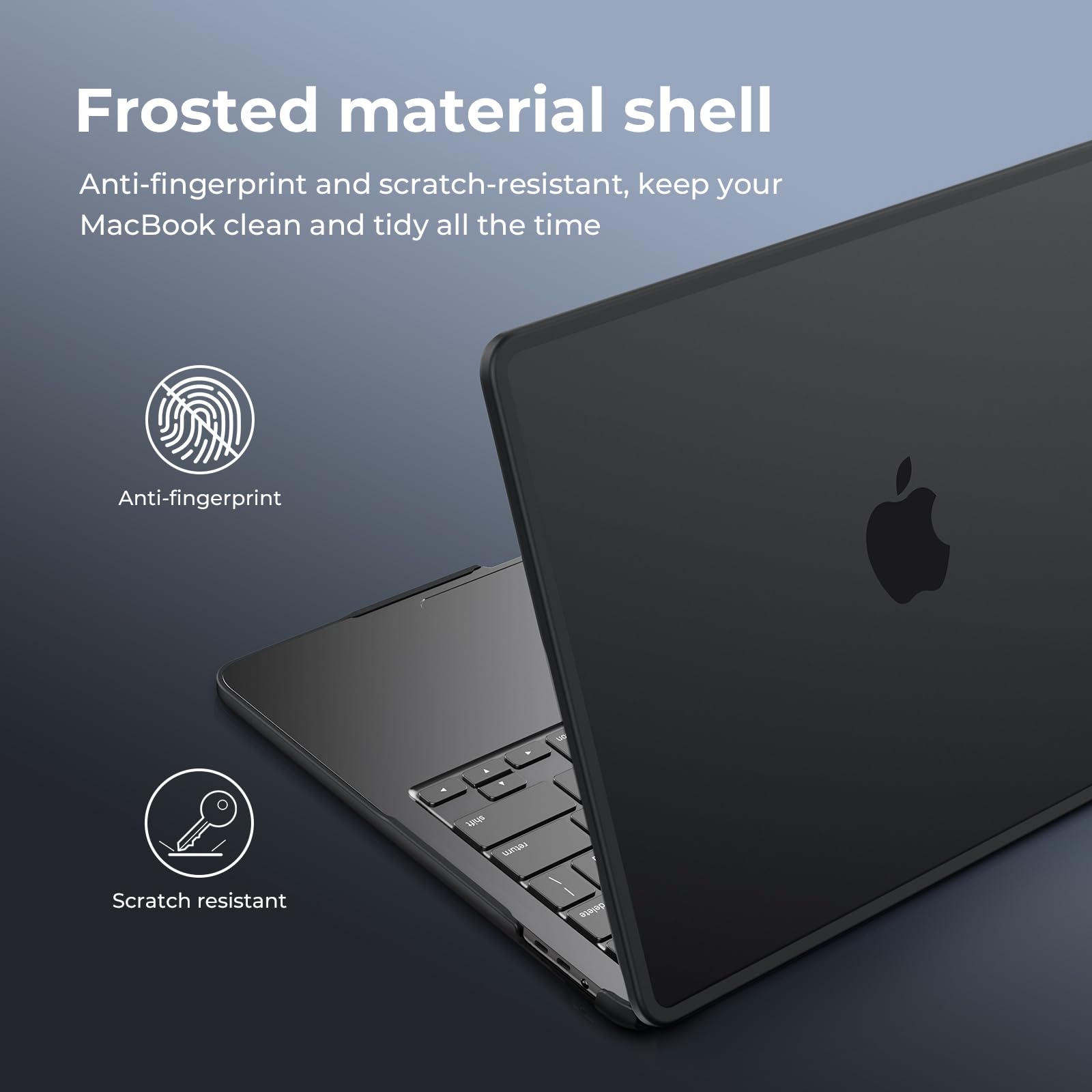 BlueSwan Case Compatible for MacBook Pro 13 Inch M2 M1 A2338 A2251 A2289 A2159 A1989 A1708 A1706, Released 2022-2016, Shatterproof Frame + Matte Anti-Fingerprint Protective Case, Black