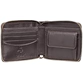 VISCONTI Heritage Colection Camden Zip Around Leather Wallet RFID and Tap and Go HT14 (Chocolate)