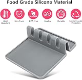Koksi Utensil Rest 2 Pack - Silicone Spoon Holder, Heat Resistant, BPA-Free view 3