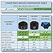 ComfyMed Premium Quality Back Brace CM-102M with Removable Lumbar Pad for Lower Back Pain Relief (LGE 38