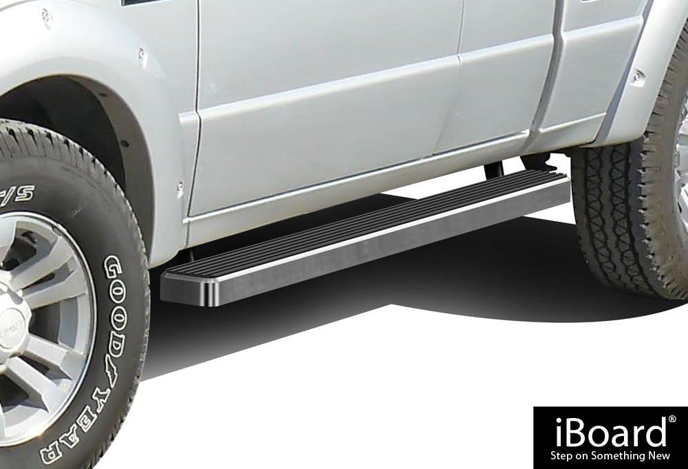 APS IBFY5960 Silver 4" Running Board Side Step (iBoard Third Generation