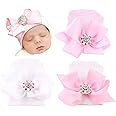 DRESHOW BQUBO Newborn Hospital Hat Infant Baby Hat Cap with Big Bow Soft Cute Knot Nursery Beanie