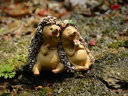 resin hedgehog lovers miniatures fairy garden gnomes moss terrarium bonsai wedding Christmas tree decorations