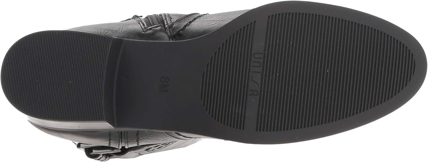 unisa black fabric boots