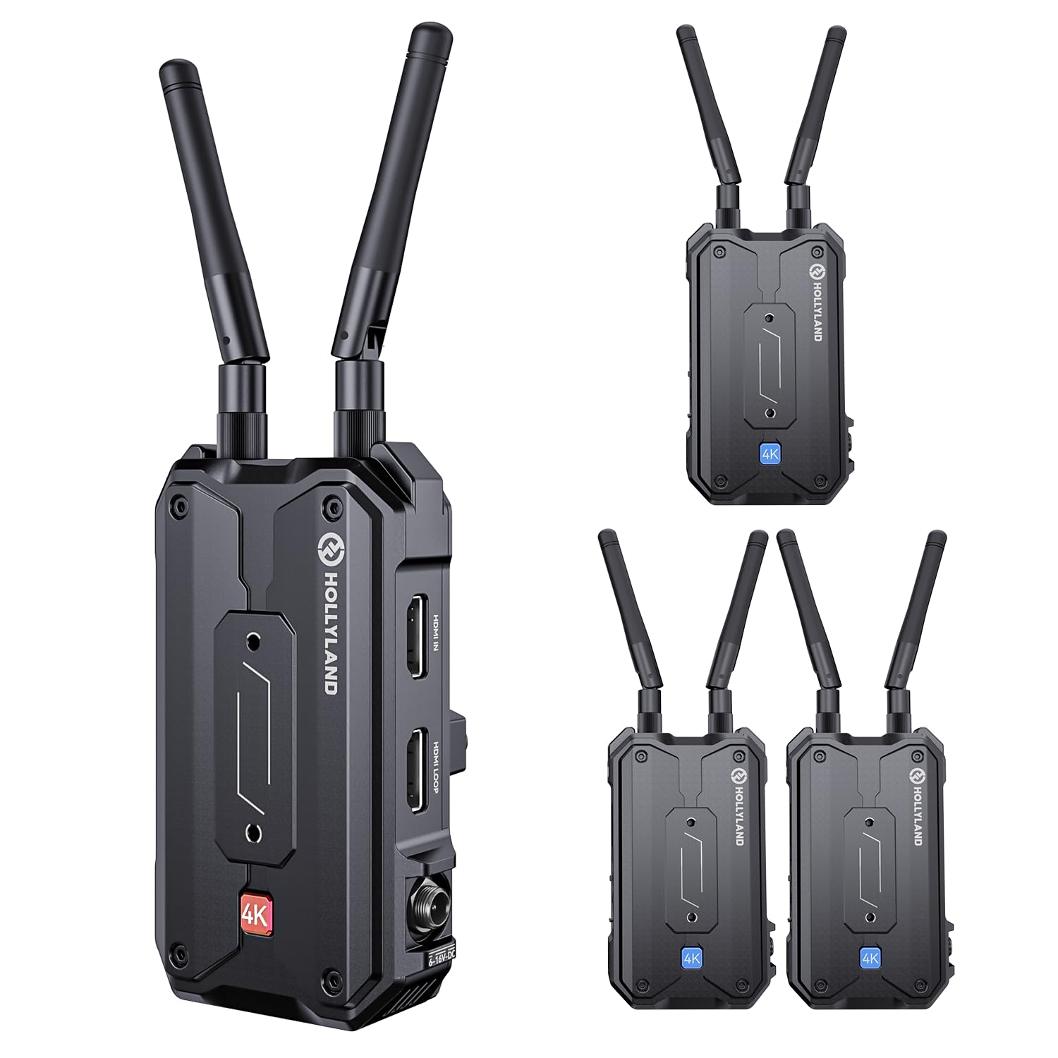 Hollyland Pyro H (1 Transmitter + 3 Receiver) Wireless HDMI Video Transmission System